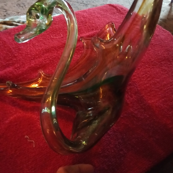 Today only!!!vintage sooner glass swan - Picture 9 of 9